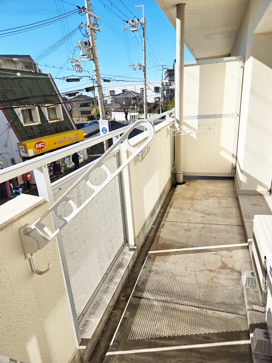 レホナ明石東二見Ⅰのバルコニー